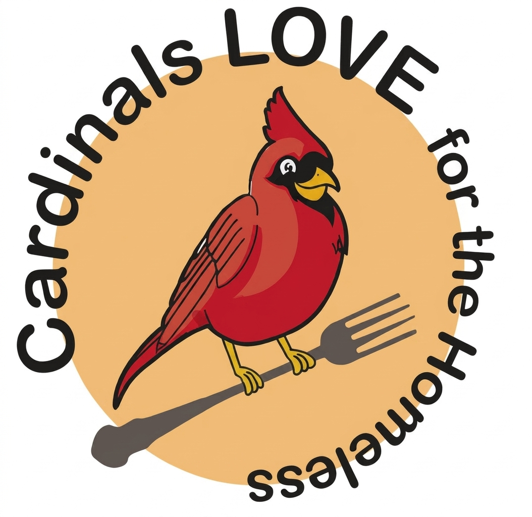 Cardinals Love for the Homeless logo